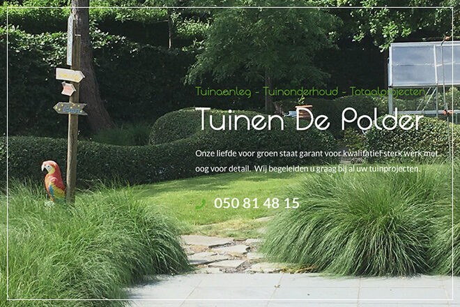 ontwerp responsive website met CMS Tuinen De Polder Oudenburg